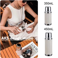 aks Thermos bottle 350/450mL Tumbler Ceramic Thermal Flask 316 Stainless Steel Thermos 保溫杯保溫瓶 Sports