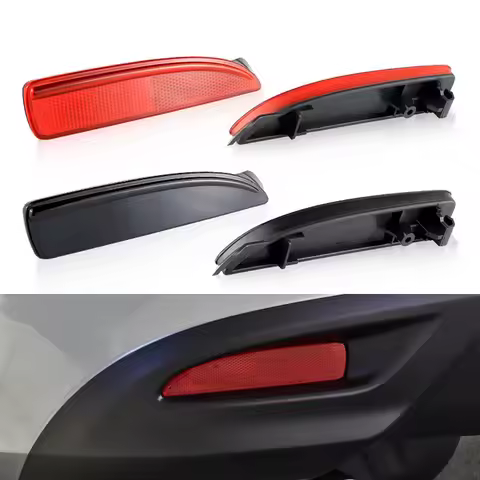 2Pcs Rear Left Right Bumper Reflector Lights lens For Mazda 3 Axela 2014 - 2018 For Mazda 5 6 CR19 D