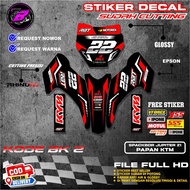[BK 2] KTM 85 Number Plate STICKER and Jupiter Z1 Fender