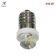 DP🔊🔥🔥🔥 3 4.5 6V 0.5W Torch Bulb 6000K White LED E10 Socket Replacement Bulb for Torch