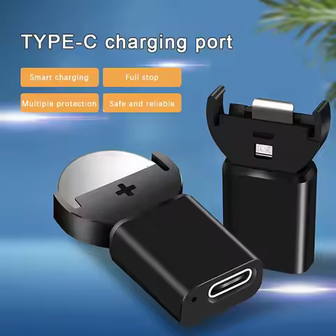 New For LIR2032 LIR1632 LIR2025 LIR2016 LIR2032H Batteries Long-Lasting Type-C Lithium Coin Charger 