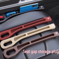 Tesla Car Seat Leak-Proof Plug Gap Filler Soft Pad Seat Side Seam Strip Phone Key Storage For Model 