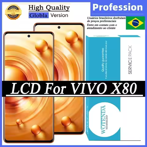 AMOLED Display for VIVO X80,V2183A V2144,LCD Touch Screen Assembly Replacement Parts,Best Quality,6.
