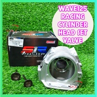 🔥READY STOCK🔥  WAVE125 RACING CYLINDER HEAD + VALVE SET S1R THAILAND ORIGINAL 100 % [ 26/30,27/31 ]