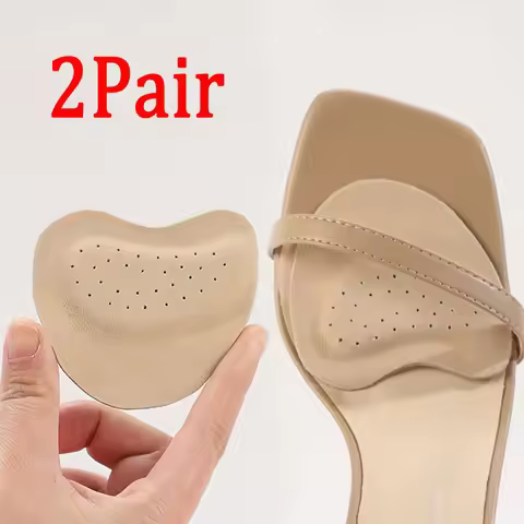 Forefoot Insert Cushion Pad Comfortable Leather Insoles Women Shoes Pads Foot Care Sandal Foot Pain