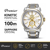 New Jam Tangan Pria Seiko Premier Kinetic Perpetual Calendar SNP166P1