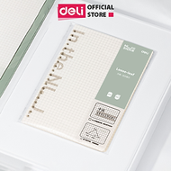 Sổ Còng Nhựa Sổ Tay A5 B5 Bìa Nhựa Cứng 80gsm 120 Trang Có Thể Thay Lõi Sổ Ruột Sổ Nhiều Size Deli -
