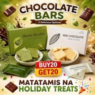 Matcha Chocolate Bars & Milk Chocolate Bars – Low Sugar, Rich Cocoa & Creamy Delicious Chocolate