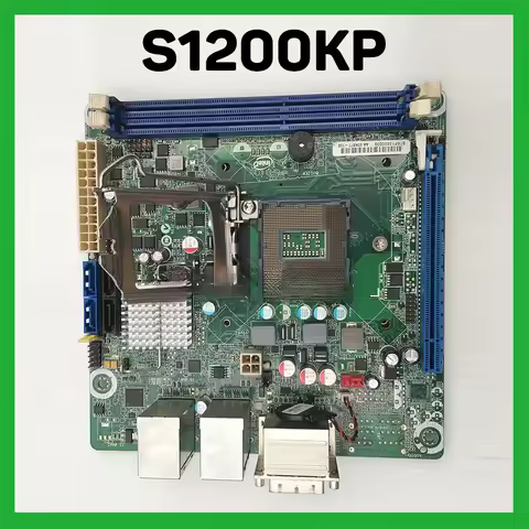 Server Motherboard S1200KP LGA1155 MINI-ITX Dual Gigabit Network Card Perfect Test Before Shipment
