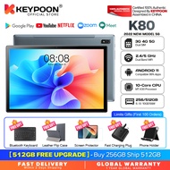 【2022 TOP7】 KEYPOON K80 Tablet PC 10.1 Inches 5G WiFi Android 11 Dual SIM 4G 8800mAh Gaming Online Classroom Meeting for Students 6GB 8GB 10GB RAM 128GB 256GB 512GB ROM