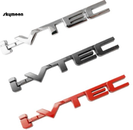 Logo tem nhãn dán ốp kim loại mạ chrome crom chữ I-VTEC VTEC IVTEC cho xe hơi ô tô Honda Civic City
