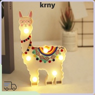 KRNY0MY LED Night Light, 6 LED Battery Powered Night Light, Cute Animal Shape Warm White Painted Lla