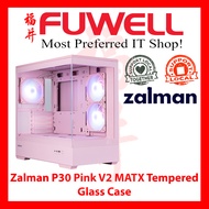 FUWELL - Zalman P30 Pink V2 MATX Tempered Glass Case