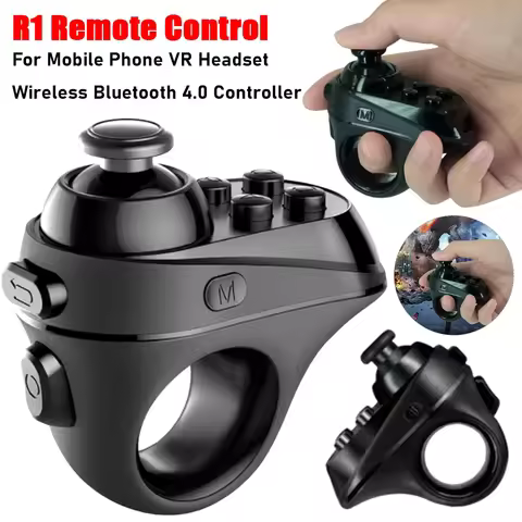 R1 VR Remote Controller Wireless Ring Shape Gamepad Bluetooth 4.0 Remote Control Ring For iPhone And