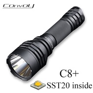 Convoy Flashlight C8 Plus SST20 Linterna Led 7135*8 Biscotti Firmware Torch High Powerful Flash Light Camping Lamp Tactical Lanterna