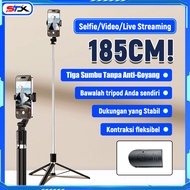 STX Tongsis Tripod 3in1 Bluetooth 185cm Remote Tripod Selfie Stick 360 Height 185cm Portable Traveli