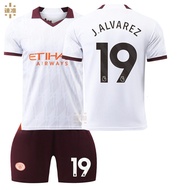 2025 2324 Manchester City Away Football Jersey No. 9 Haaland Jersey 17 De Bruyne 10 Glish 47 Foden S
