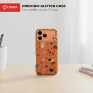 COPPER For iPhone 17 Series - Air / Pro / Max | Design Rainbow Love Glitter Case Support Wireless Ch
