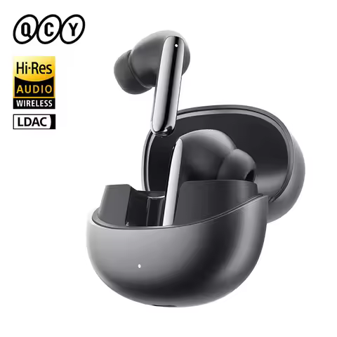QCY MeloBuds Pro ANC Wireless Earphones Bluetooth 5.3 Hi-Res Audio with LDAC Earbuds 46dB Active Noi