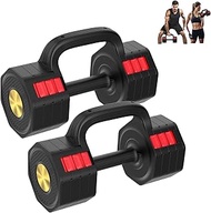 Adjustable Dumbbell Set, 4 Levels Weights Dumbbell Set with Each 5lb/10.3lb/15.4lb/20.5lb, Adjustabl
