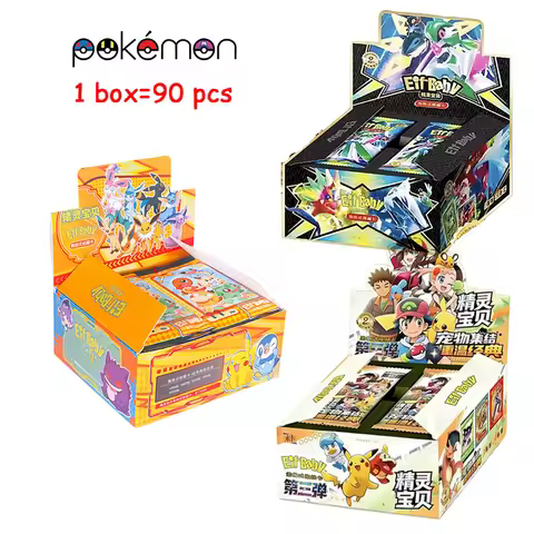 Anime Game Elf Card Pokemon Card Collection Exchange Gift Box Card Cards Children's Hobbies Collecti