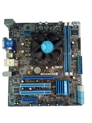 CPU G2020+Mainboard Asus P8H67-M LX Socket1155 DDR3 มี VGA DVI ออนบอร์ด สภาพใหม่มาก มีฝาหลัง สินค้าต