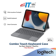 Logitech Combo Touch iPad 7th-10th Gen, iPad Pro 11", iPad Pro 12.9'', iPad Air 11"/13" iPad Keyboar