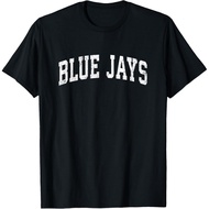 T-shirt with a vintage-style Blue Jays sports team name design.