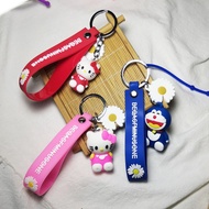 High Quality Hello Kitty Silicone Keychain Belt Keychain Phone Accessories Hello Kitty Merchandise