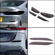 ABS Smoked Black Car Headlights Tail Light Cover Brake Light Wide Indicator Protective Cover Fit for