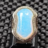 Barjad Ap1 Crystal Agate Ring, Shape terompah