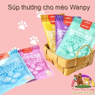 Wanpy Cream Cat Reward Soup - Reward Snack for Cats of All Ages - 70g Pack (5 Bars x 14g)