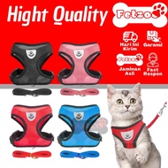 CAT HARNESS VEST - CAT DOG LEAD - PLAIN FETZOO CAT HARNESS