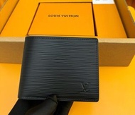 💯new LV Slender Wallet Epi 皮 黑色 銀包