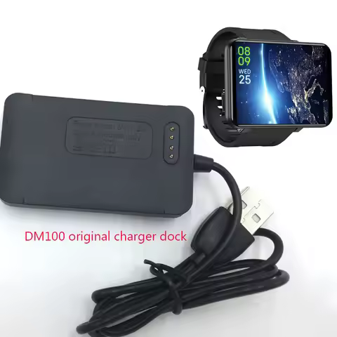 dm100 smart watch original charging dock base charger cable for LEMT 4g Smartwatch data Cable adapte