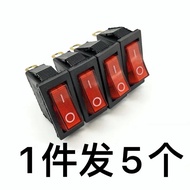 Rocker-Shaped Rocker Switch Electric Wok Electric Heating Pot Power Switch KCD3 KCD8-211N 3-Pin Red 