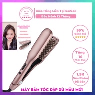 Genuine 2 in 1 square root volumizing hair straightener with 5 heat levels