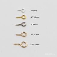 Ready Stock Jewelry Direct Supply Sheep Eye Pearl Iron Accessories diy Screw Nine-Character Nail Man