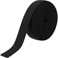 5 Yards Sewing Elastic Band 1 Inch Wide Black Double Side Twill Woven Elastic Band High Elasticity E