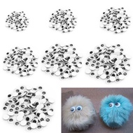 WRC 100PCS Wiggly Wobbly Googly Eyes Self-adhesive Scrapbooking