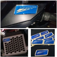 FI TECH BY FACTORY RACING 3D Embossed Sticker Emblem