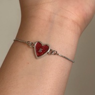 Heart pendant Initial BRACELET | Personalized Personalized Personalized | Choose Your Color & Initia