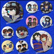 Will Mike Onewheatmark B-Byler Insignia Badge Cover For Ornament 75mm 25mm 44mm Brooch Button Round 