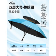 Topi Payung Gaya Baharu Payung Lekap Kepala dengan Destar Kalis Hujan Payung Memancing Lipat Kalis H