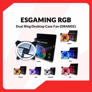 ✻ESGAMING RGB Dual Ring Desktop Case Fan