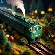 ISITA Inertial Train Model, Alloy Material Metal Diecast Simulation Train Model, Nostalgic Green Har