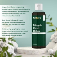 Minyak Kemiri Bakar Natlife 100ml || Asli Minyak Kemiri || Candlenut