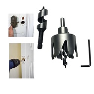 BLIMAX DOOR INSTALLATION KIT TCT TUNGSTEN CARBIDE LOCK HOLE CUTTER SET(22mm Wood Bit & 54mm Hole Saw