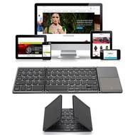 【Worth-Buy】 Portable Foldable Folding Keyboard Mini Wireless Bluetooth Keyboard Touchpad Keyboard For Ios Phone
