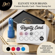 Royalty card / Loyalty Card / Redeem Card + Stamp Chop / Cop